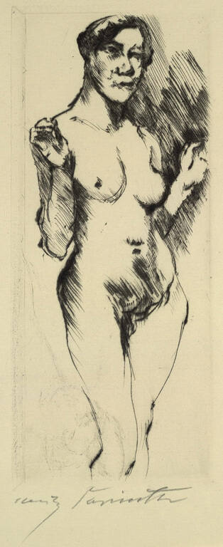 Zwei Stehende Weibliche Akte