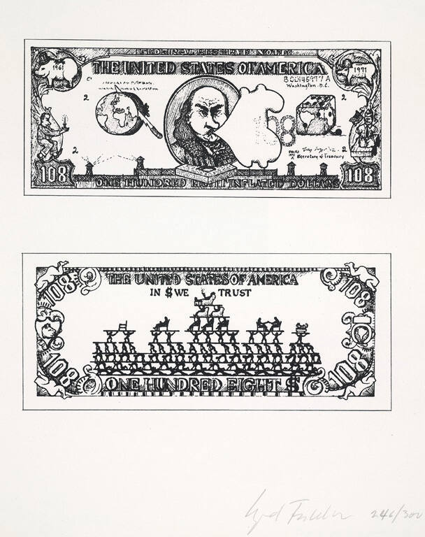 108 Dollar Bill, from the portfolio A New York Collection for Stockholm