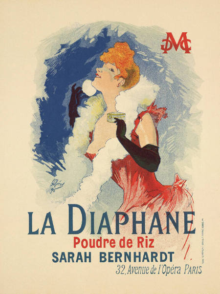 La Diaphane-Poudre de Riz (Rice powder cosmetic advertisement)