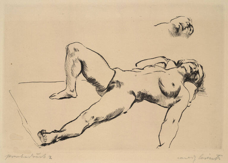 Leigender Weiblicher Akt II (reclining model)