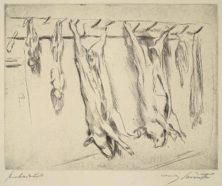 Geschlachtete Schweine (slaughtered pigs)