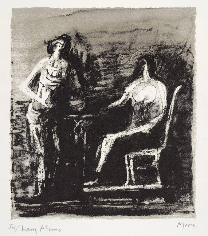 Untitled (Two figures at a table)