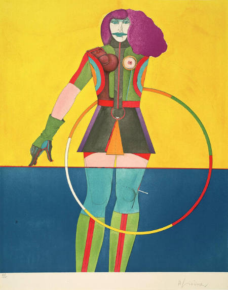 Girl With Hoop, from "Fun City"