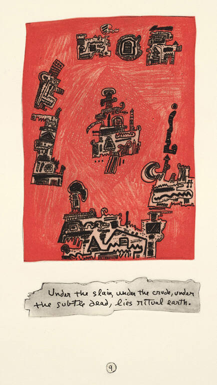 Under the slain, under the crude..., page 9 from ILIADOS