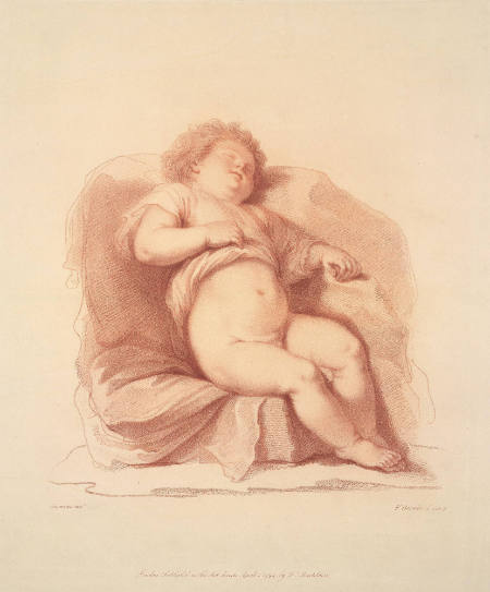 Boy Sleeping ( After an original sketch by Guercino)