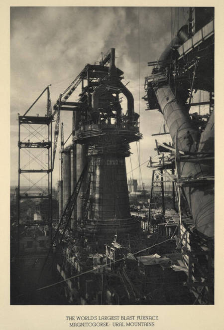 The World's Largest Blast Furnace: Magnitogorsk (Ural Mountains), from Photographs of U.S.S.R.