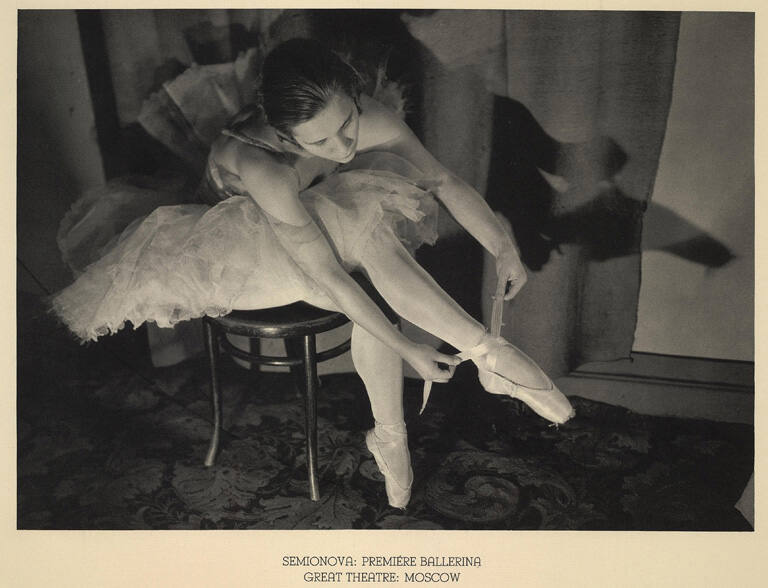Semionova, Premiere Ballerina, Great Theatre, Moscow, from Photographs of U.S.S.R.