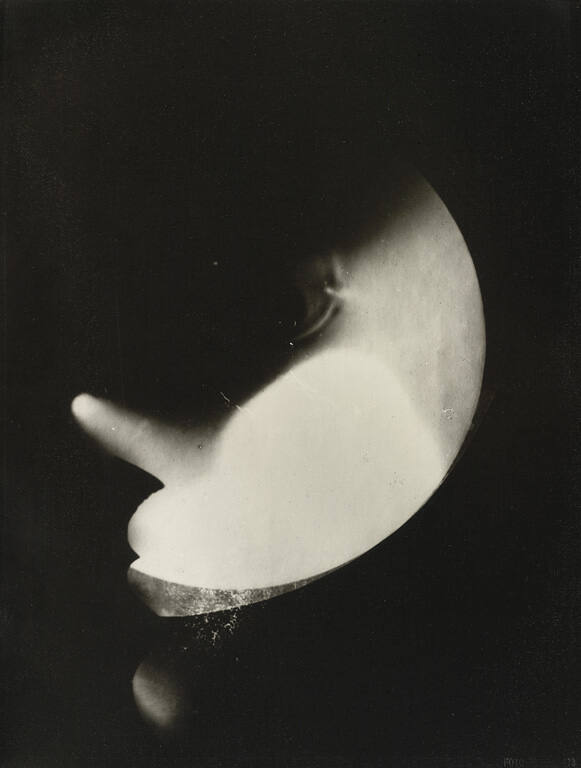 Fotogramm, Selbstporträt, rückseitig (Self-portrait from the back), from the portfolio 10 Fotogramme (10 Photograms)