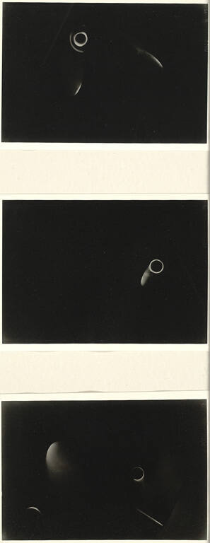 Fotografisches Triptychon, rückseitig (Photographic triptych, from the back), from the portfolio 10 Fotogramme (10 Photograms)