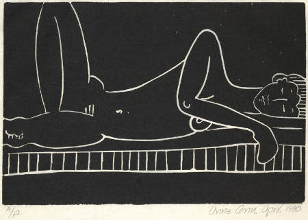 Untitled (Reclining nude)