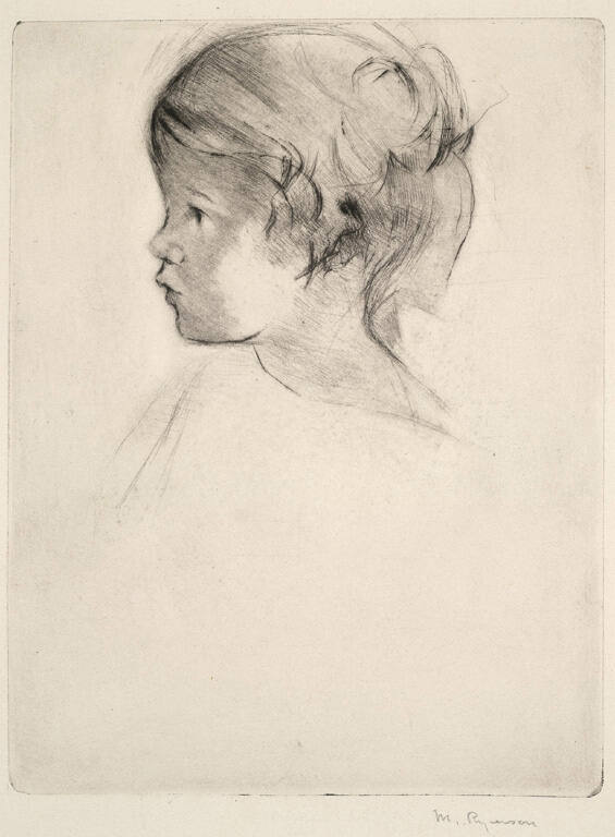 Portrait of a Child Looking to the Left