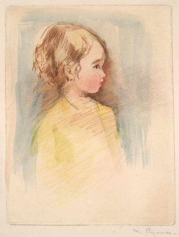 Portrait of a Child Looking to the Right