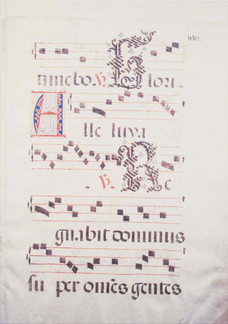 Music manuscript leaf