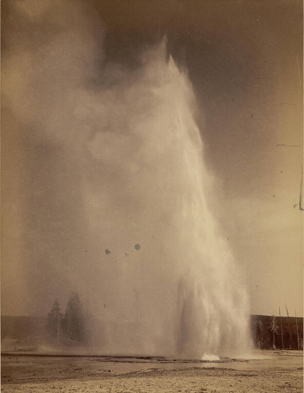 Splendid geyser, from Scenery of the Yellowstone National Park series