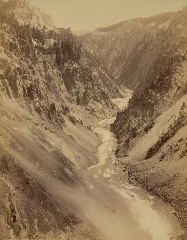 Grand Canyon of the Yellowstone, from Scenery of the Yellowstone National Park series