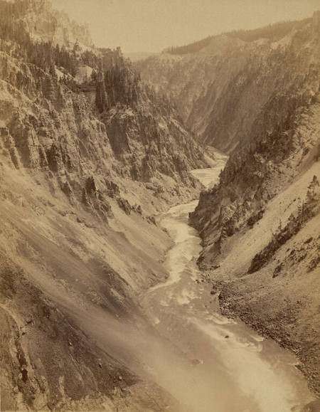 Grand Canyon of the Yellowstone, from Scenery of the Yellowstone National Park series