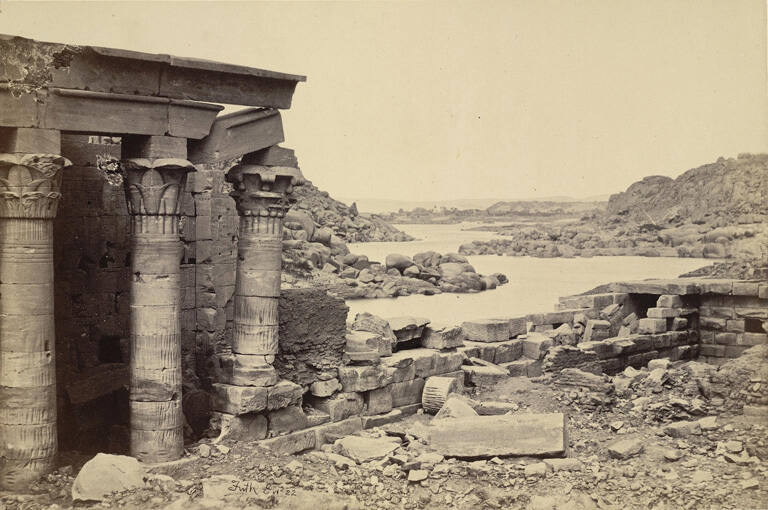 View from Philae, looking north, from Egypt and Palestine. Photographed and Described