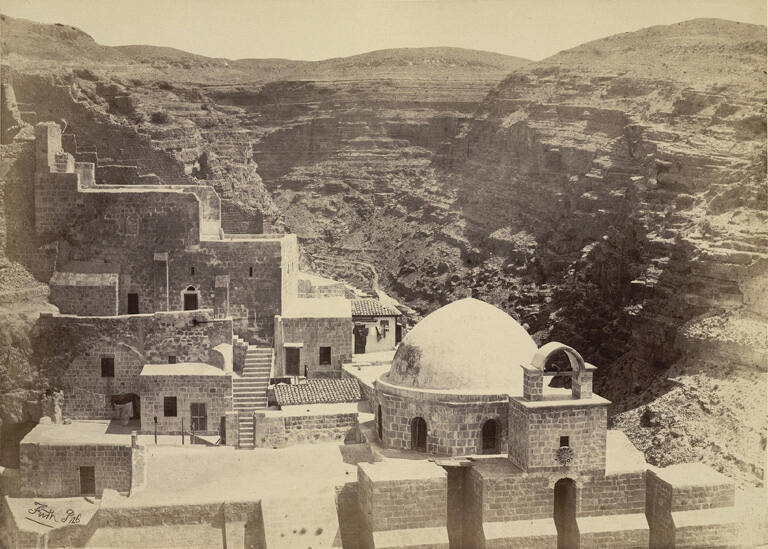 The Convent of Mar-Saba, near Jerusalem, from Egypt and Palestine. Photographed and Described