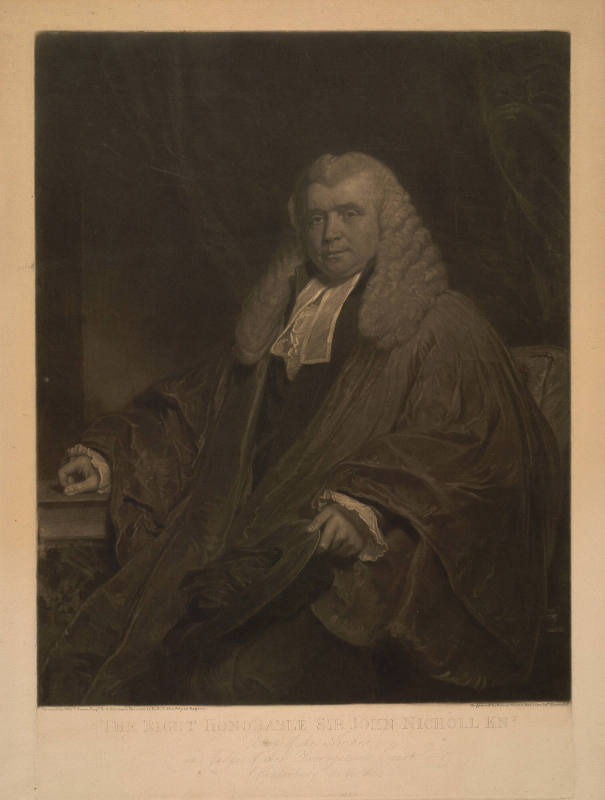 The Right Honorable Sir John Nicholl, Knight