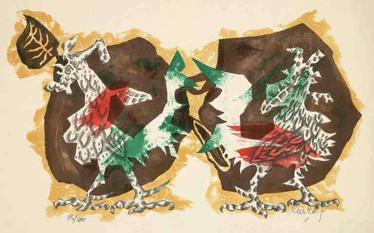 Untitled (two chickens)