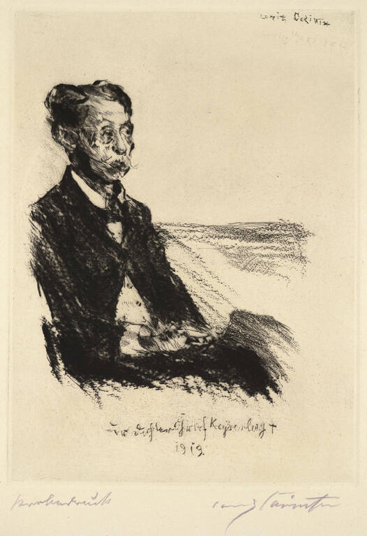 Bildnis des Grafen Keyserling [Portrait of Count Keyserling]