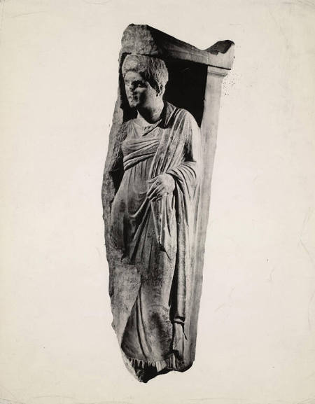 Untitled [female figure from funerary relief]