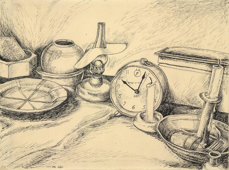 Still Life with Clock