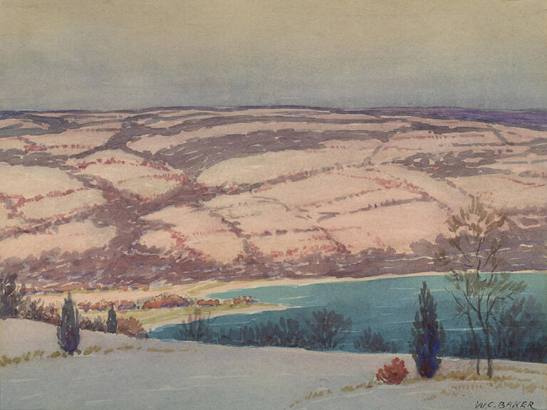 View of West Hill and Cayuga Lake