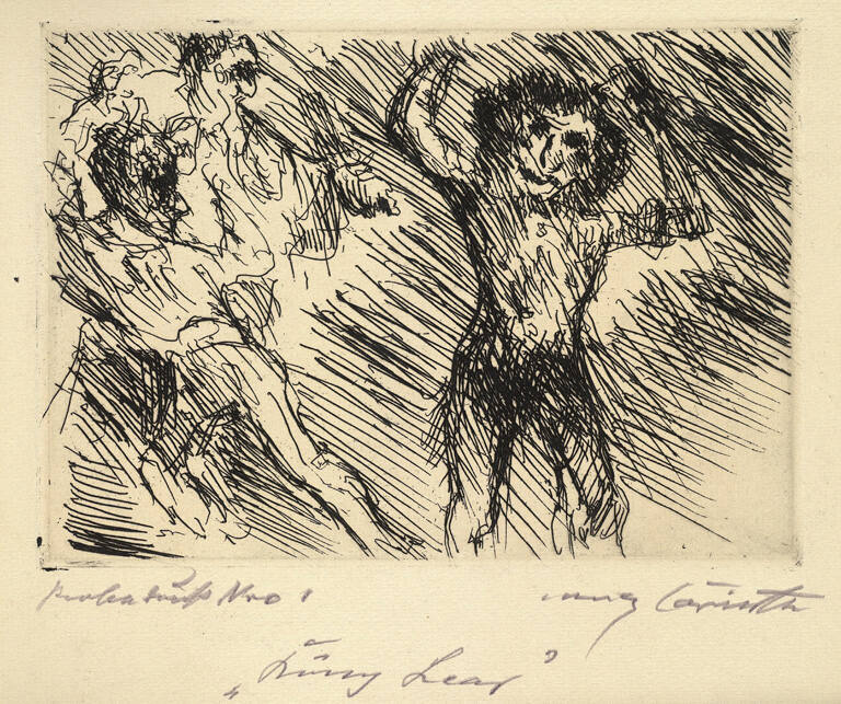 Der Nackte Edgar, Den Wahnsinnigen Thomas Spielend von "König Lear" [Nude Edgar and mad Thomas playing from "King Lear"]