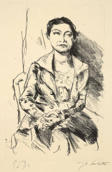 Bildnis Einer Jungen Dame, Anneliese Halbe [Portrait of a young woman, Anneliese Halbe]