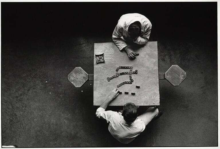 Dominoes, Walls Unit, Texas, from the portfolio Danny Lyon