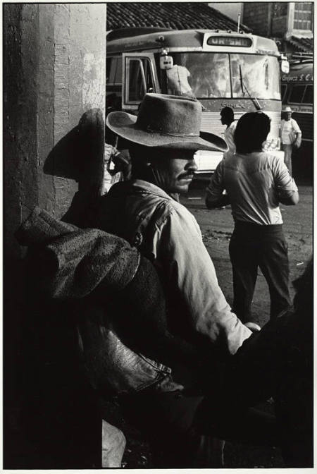 Bus stop, Tehuantepec, Oaxaca, from the portfolio Danny Lyon