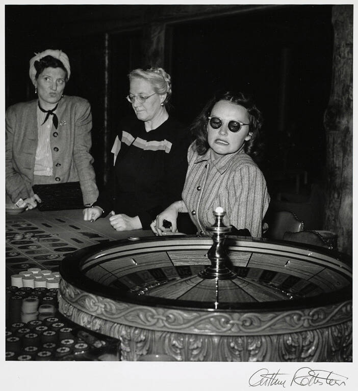 Gamblers, Las Vegas, Nevada, from the portfolio Arthur Rothstein