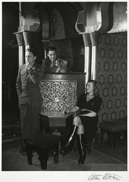 American soldiers in nightclub, Vienna, Austria, from the portfolio Arthur Rothstein