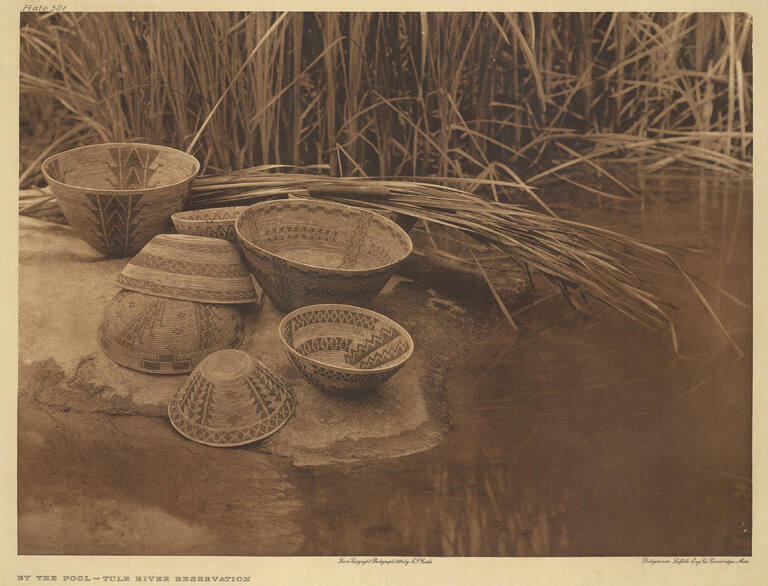 By the Pool - Tules River Reservation, from The North American Indian