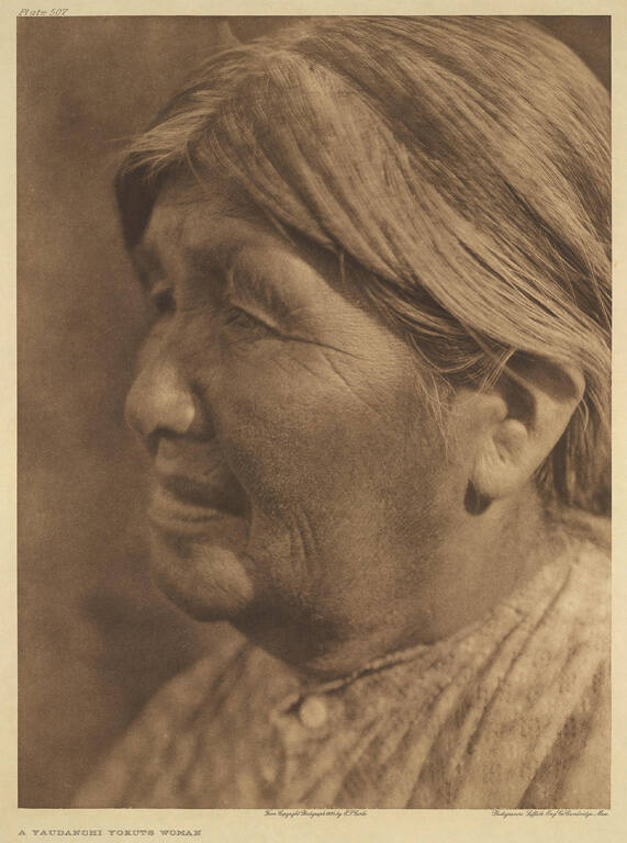 A Yaudanchi Yokuts Woman, from The North American Indian