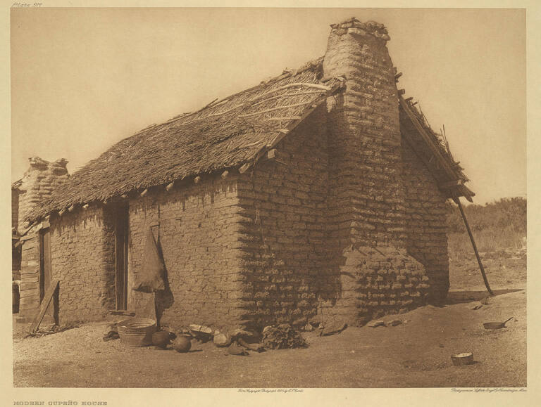 A modern Cupeno house, from The North American Indian