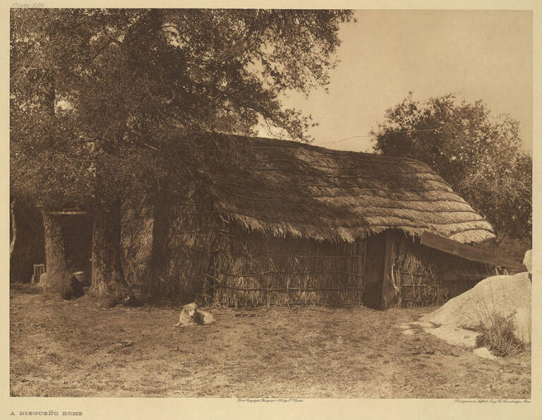 A Diegueno home, from The North American Indian