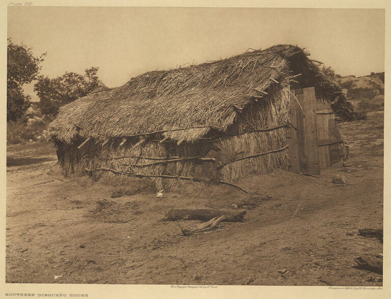 Southern Diegueno house, from The North American Indian