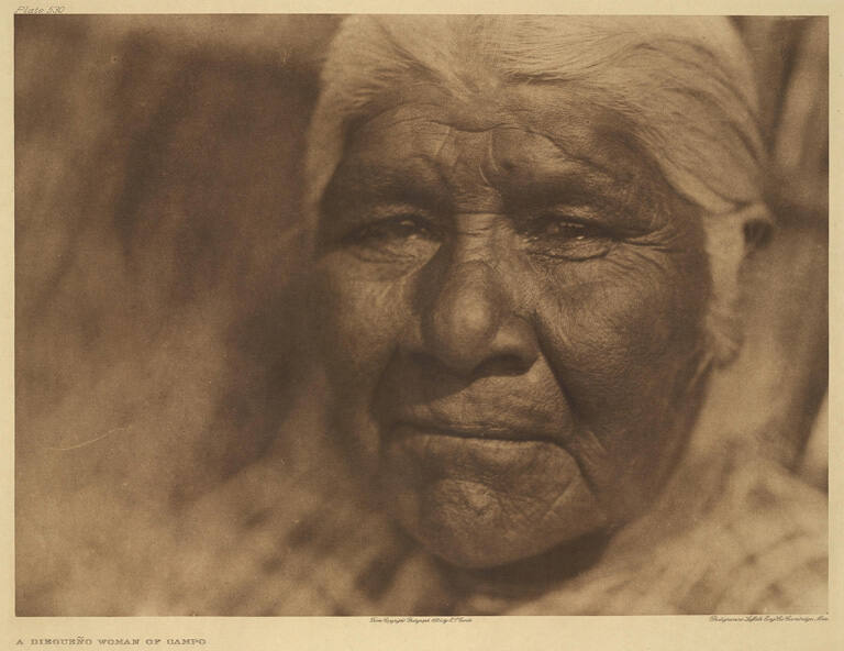 A Diegueno woman of Campo, from The North American Indian
