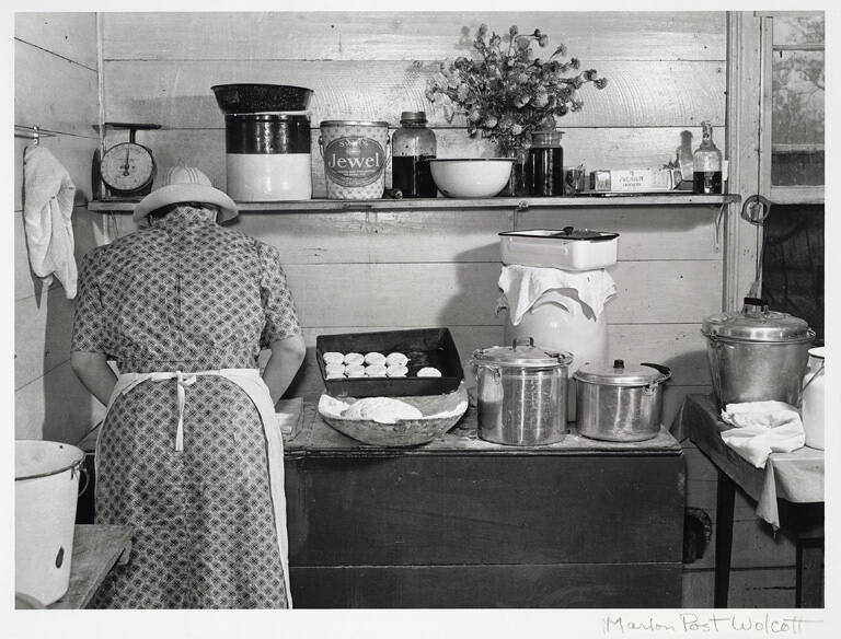 Making biscuits, Cornhusking Day, Tallyho, North Carolina