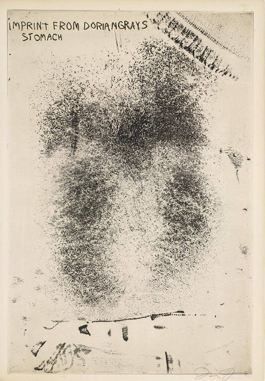 Imprint from Dorian Gray's Stomach