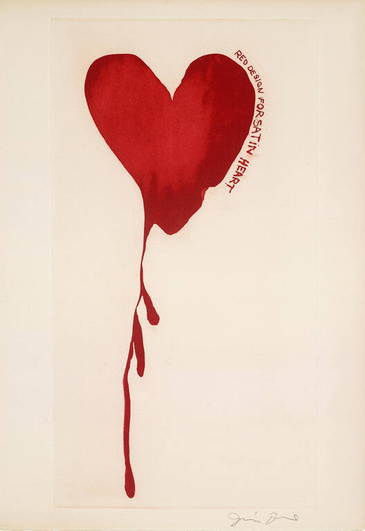 Red Design for Satin Heart