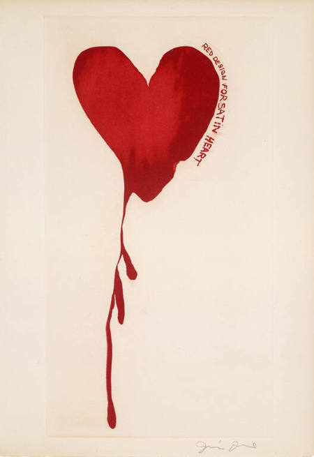 Red Design for Satin Heart