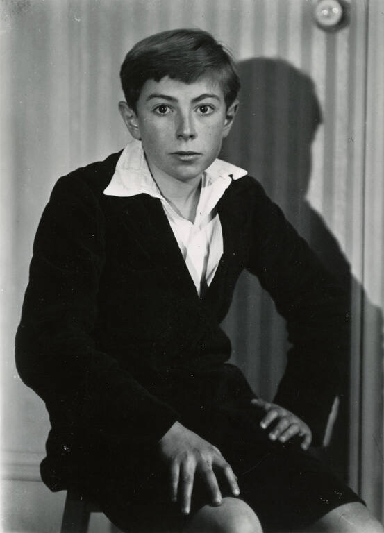 [Boy with jacket and shorts]
