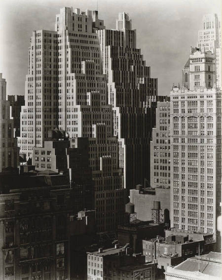 Fortieth Street between Sixth and Seventh Avenue, From Salmon Tower, 11 West 42nd Street, Manhattan, December 8, 1938