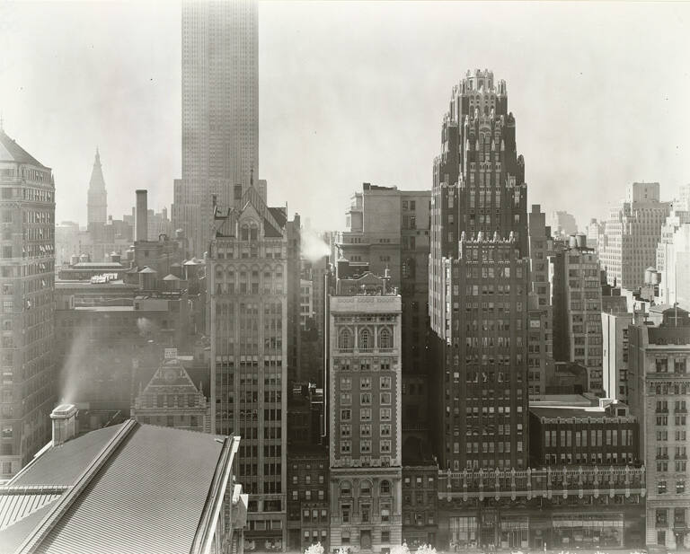 Forthieth Street between Fifth and Sixth Avenues, from the Salmon Tower at 11 West 42nd Street, December 5, 1938