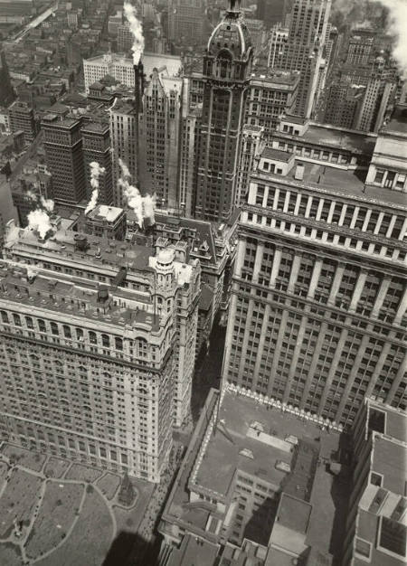 [Aerial view of New York City]