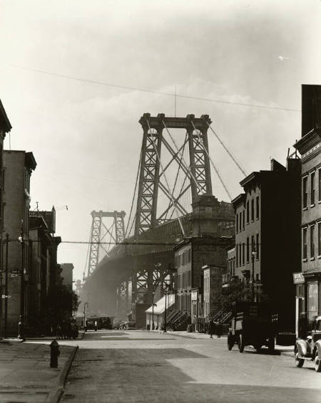 Williamsburg Bridge, From South 8th and Berry Streets, Brooklyn, April 28, 1937