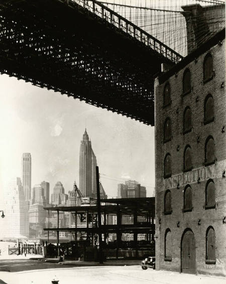 Brooklyn Bridge, Water and New Dock Streets, Brooklyn, May 22, 1936